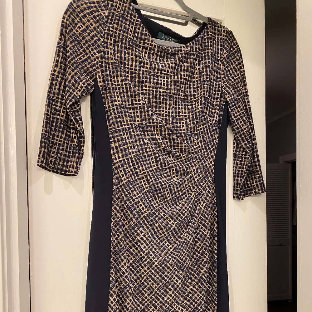 Ralph Lauren Navy Blue Work Dress